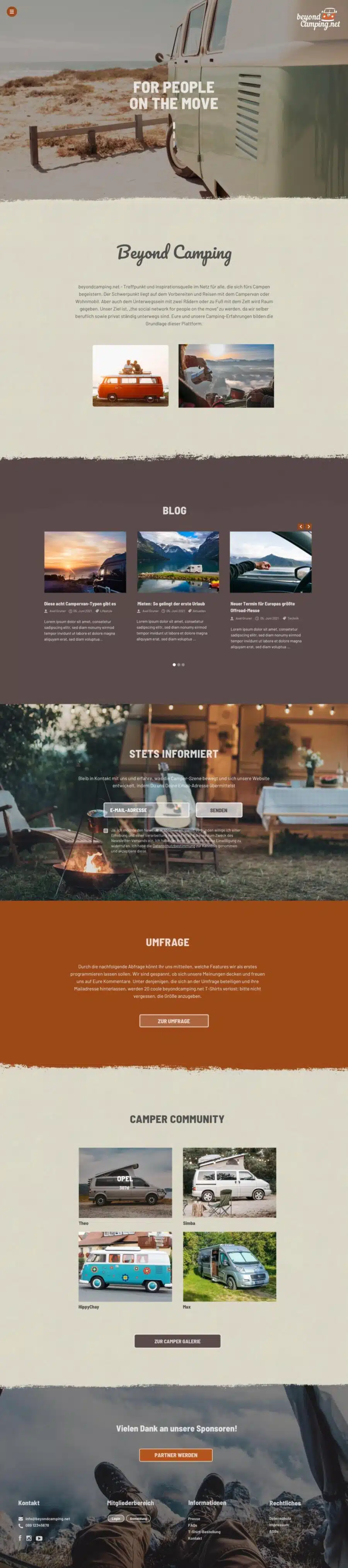Webdesign München für Webportal