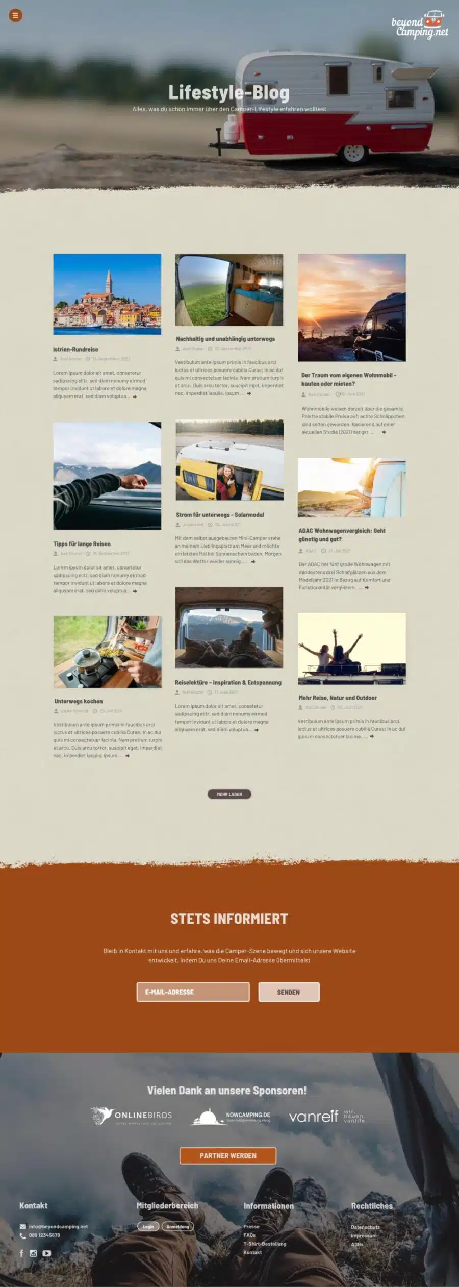 Webdesign München für Webportal