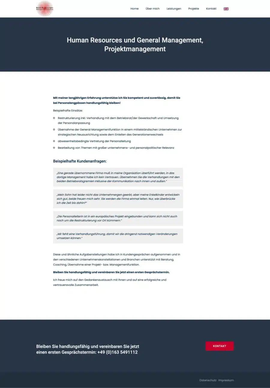 Webdesign München für Consulting