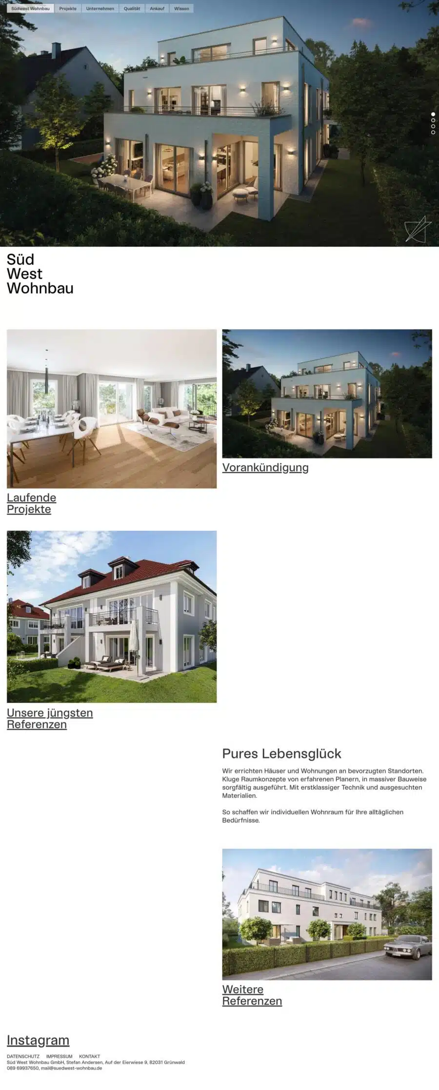 Webdesign München für Immobilienwebsite