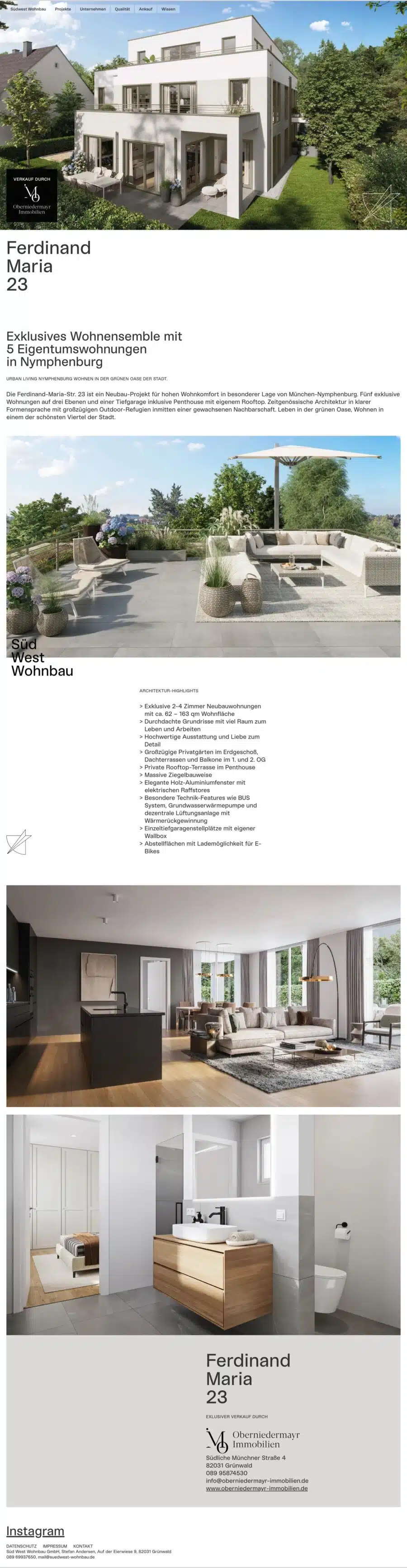 Webdesign München für Immobilienwebsite