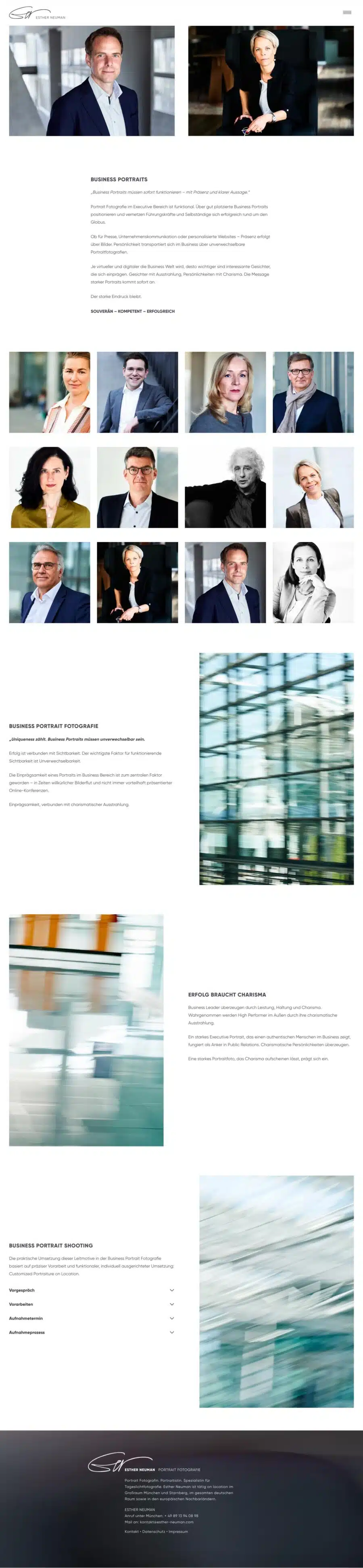 Webdesign München Fotografin