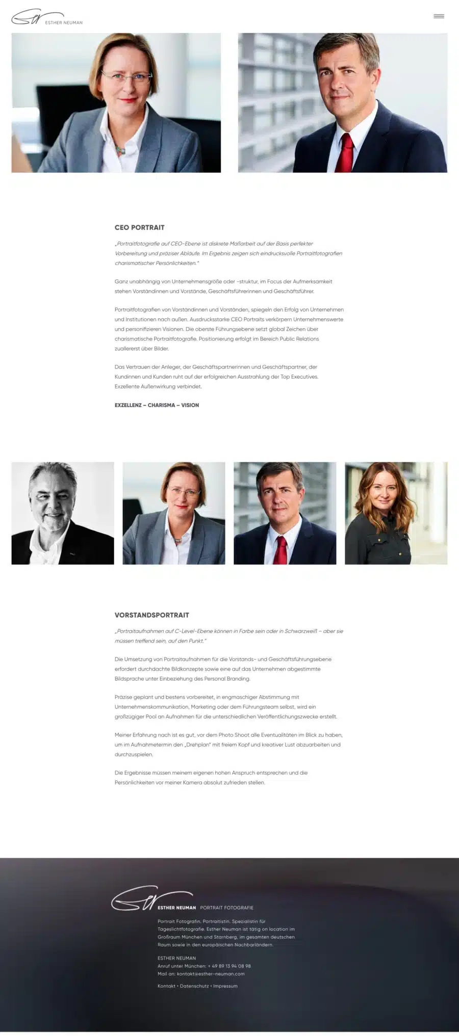 Webdesign München Fotografin