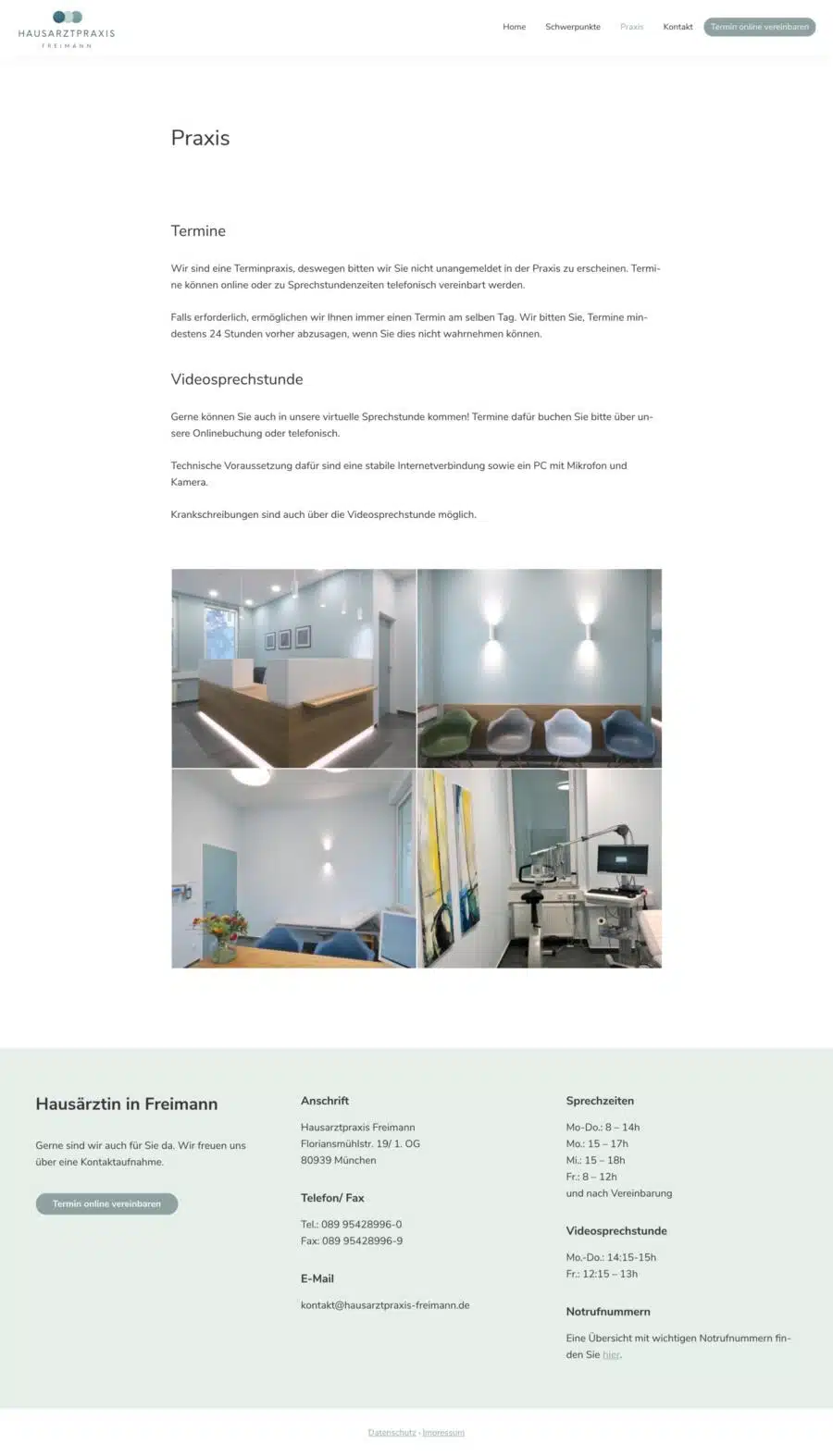 Webdesign München Arztpraxis