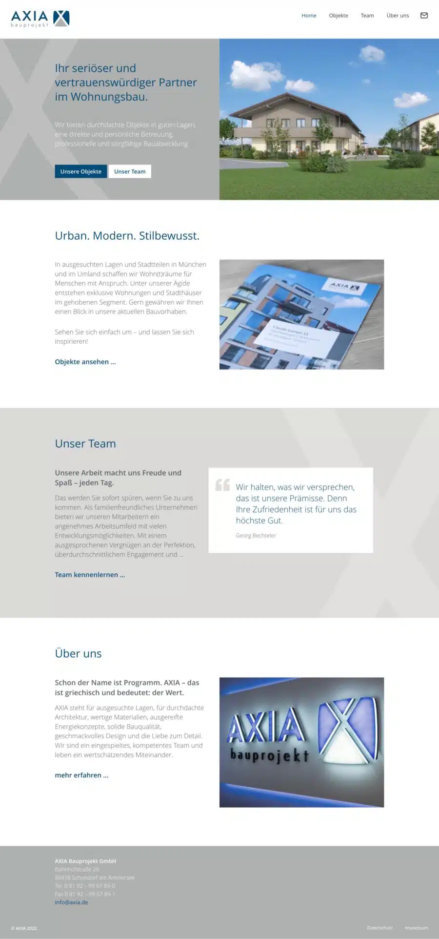 Webdesign München für Immobilienfirma