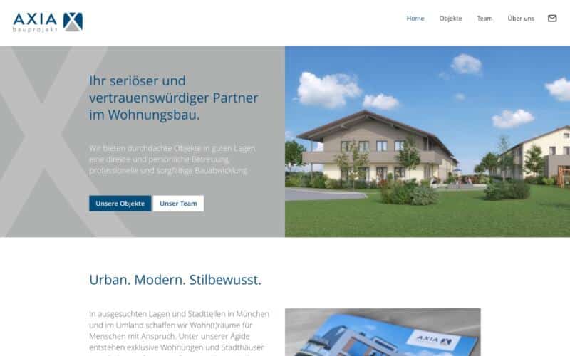 Webdesign München für Immobilienfirma