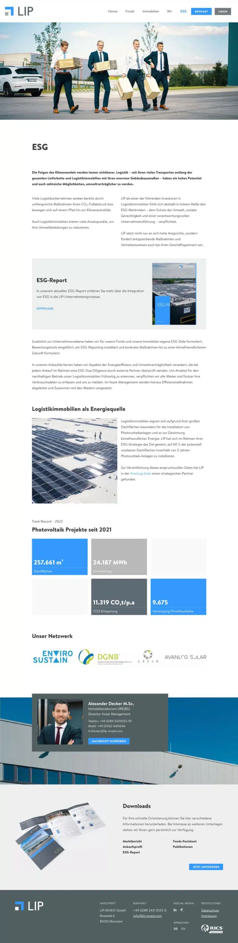 Webdesign München für Firmenwebsite