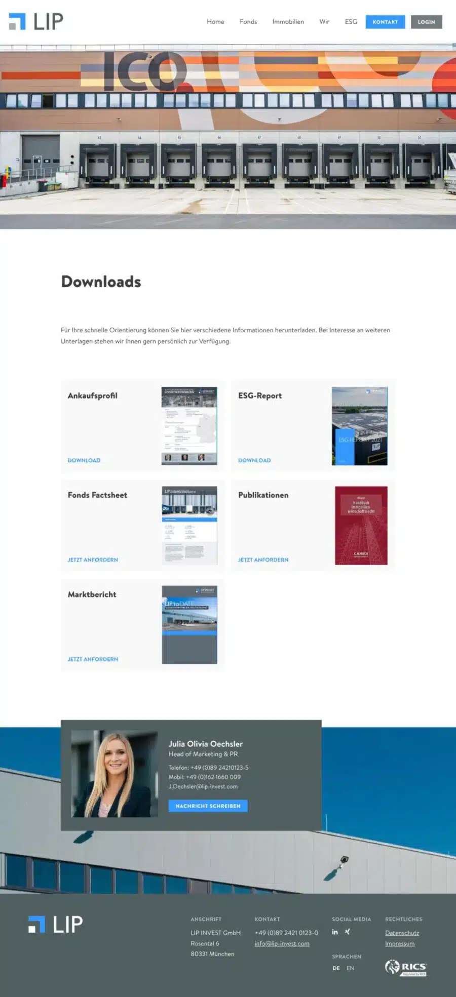 Webdesign München für Firmenwebsite