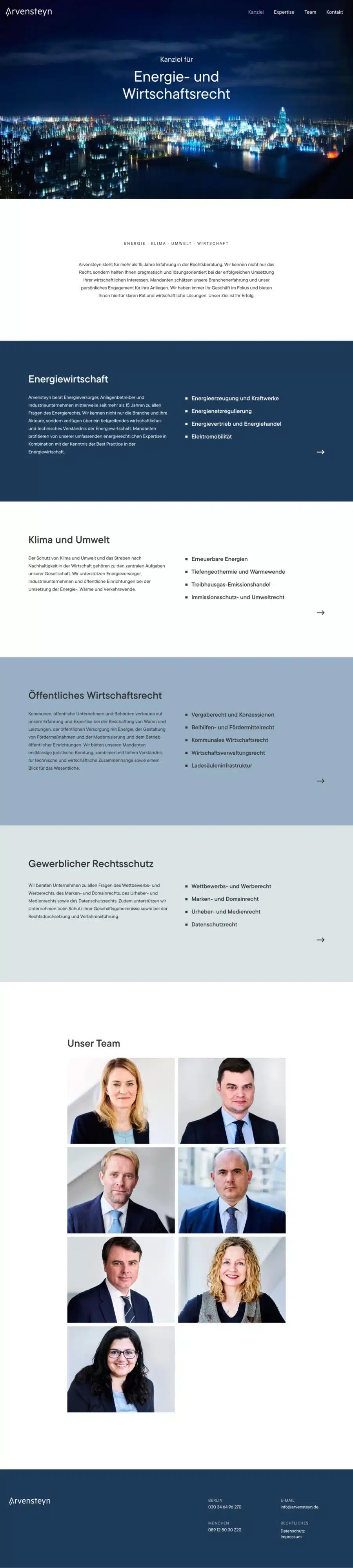 Webdesign München für Anwaltskanzlei