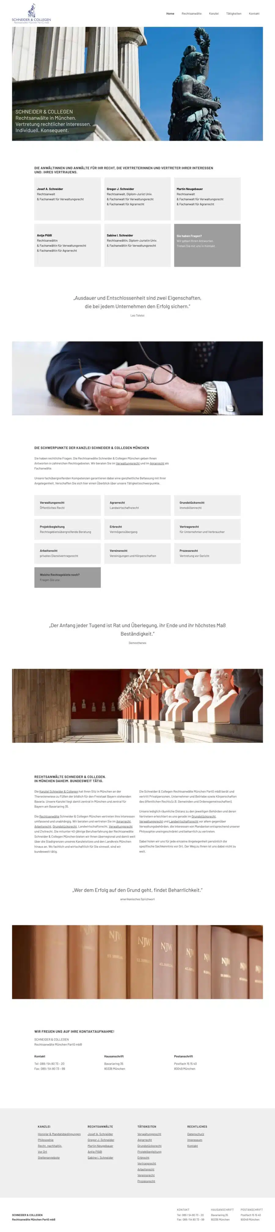 Webdesign München Kanzlei Rechtsanwälte