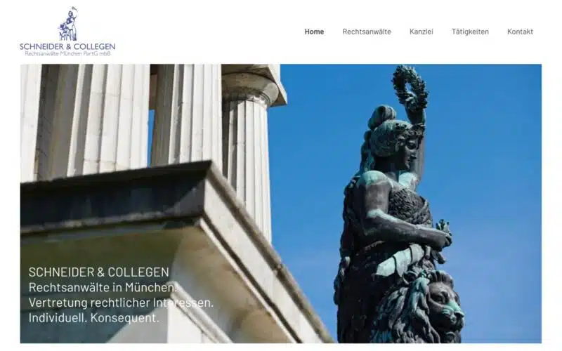 Webdesign München Kanzlei Rechtsanwälte