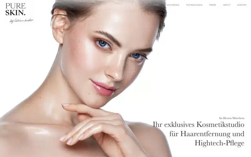 Webdesign München Kosmetikstudio