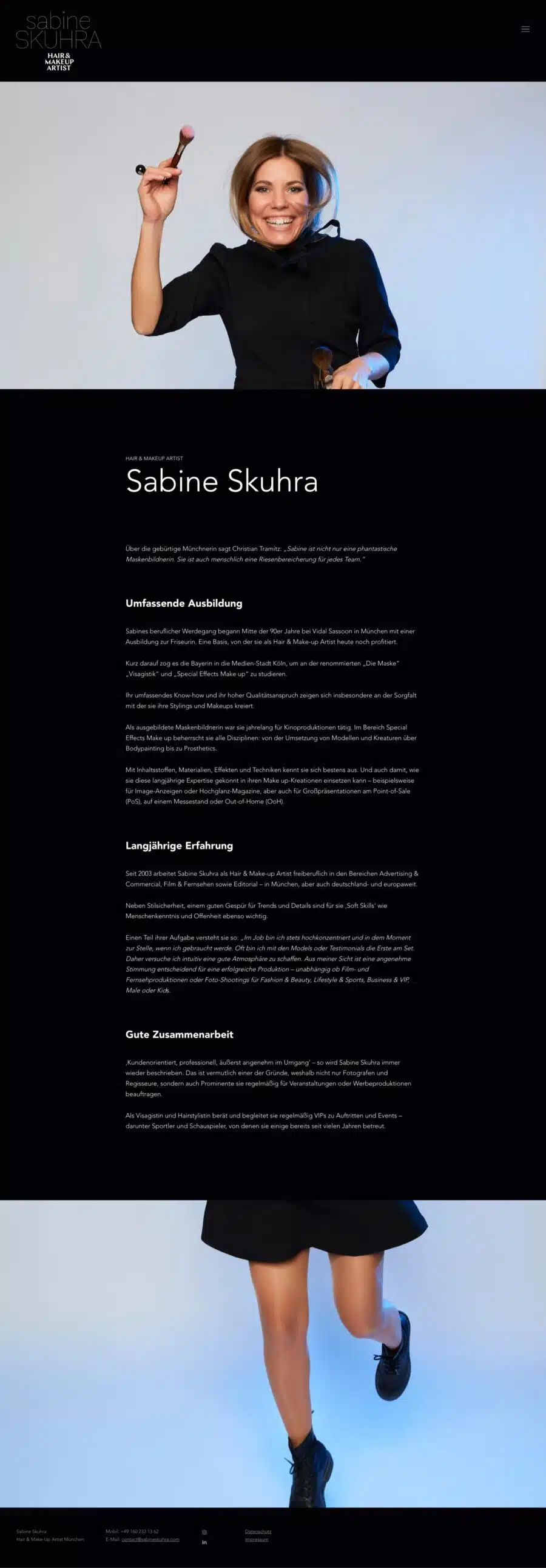 Webdesign München Makeup Artist