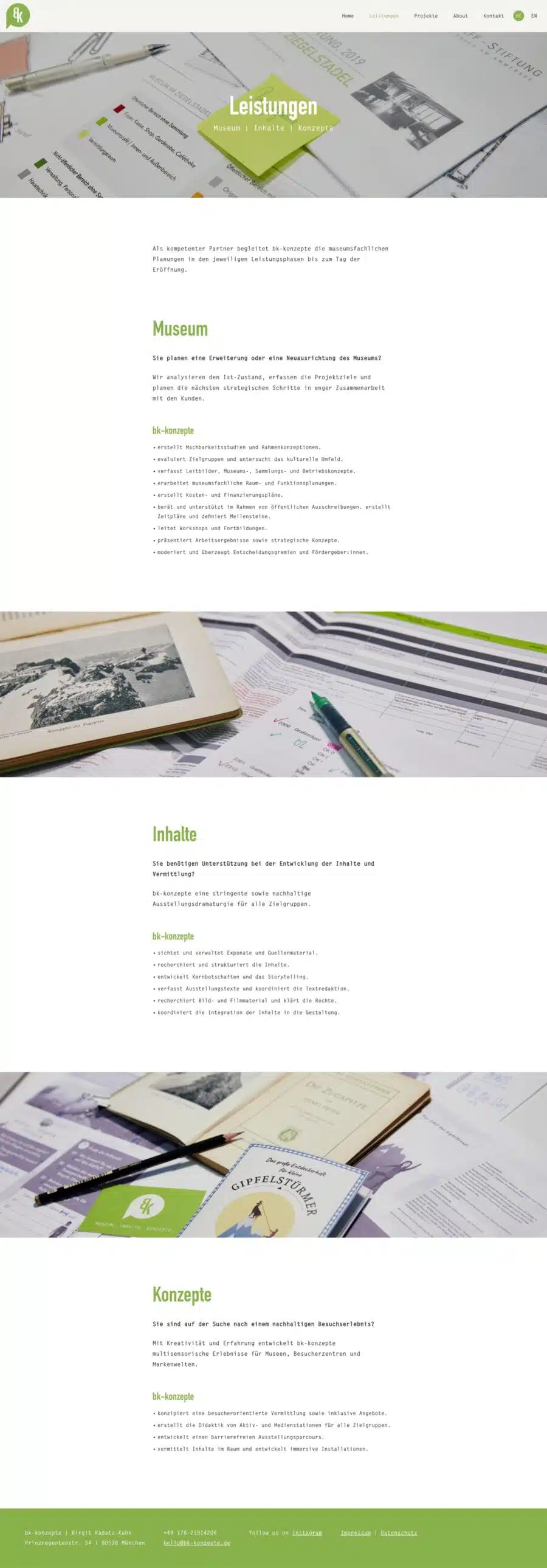 Webdesign München für Museumsberatung