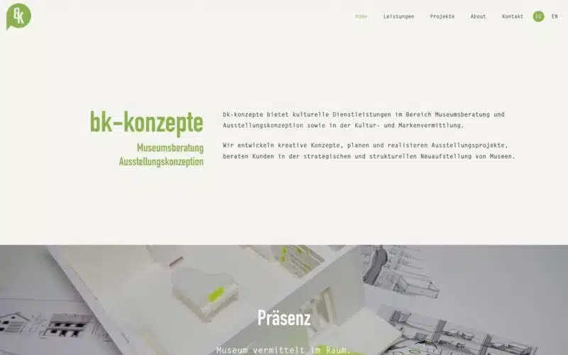 Webdesign München für Museumsberatung