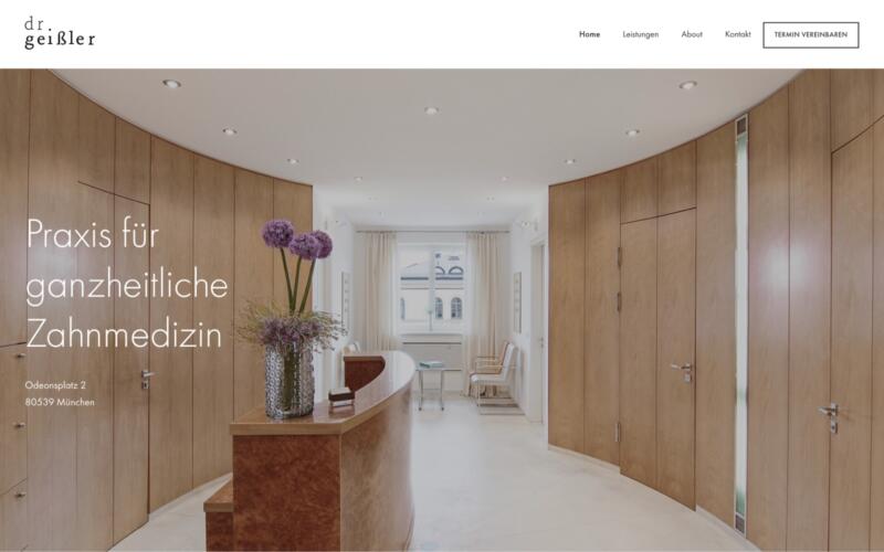 Webdesign München Zahnarzt Praxis