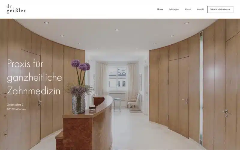 Webdesign München Zahnarzt Praxis